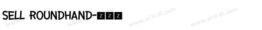 Sell roundhand字体转换